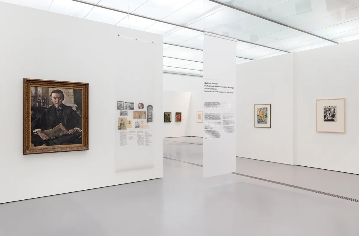 A hang of Pechstein works at the Lentos Kunstmuseum Linz